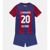 Dětský Fotbalový dres Barcelona Sergi Roberto #20 2023-24 Domácí Krátký Rukáv (+ trenýrky)